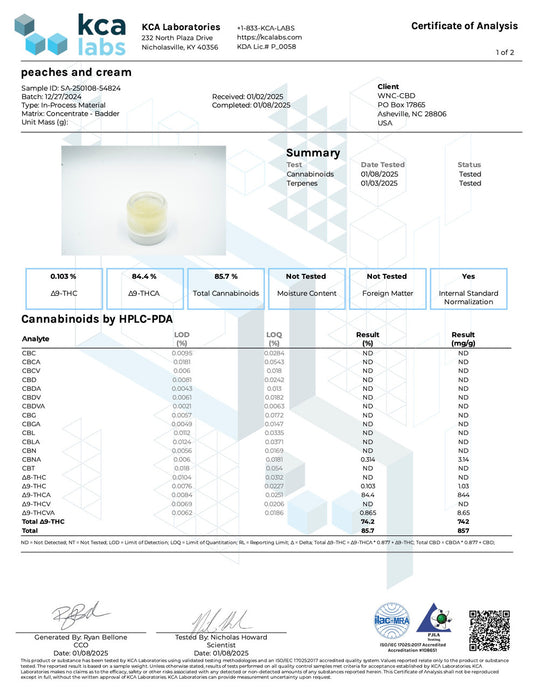 Peach Panther Live Resin